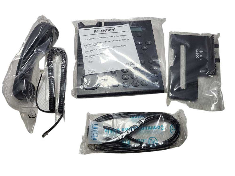 Cisco UC Phone Model CP-6921 Charcoal Gray CP-6921-C-K9 - Open Box Q$