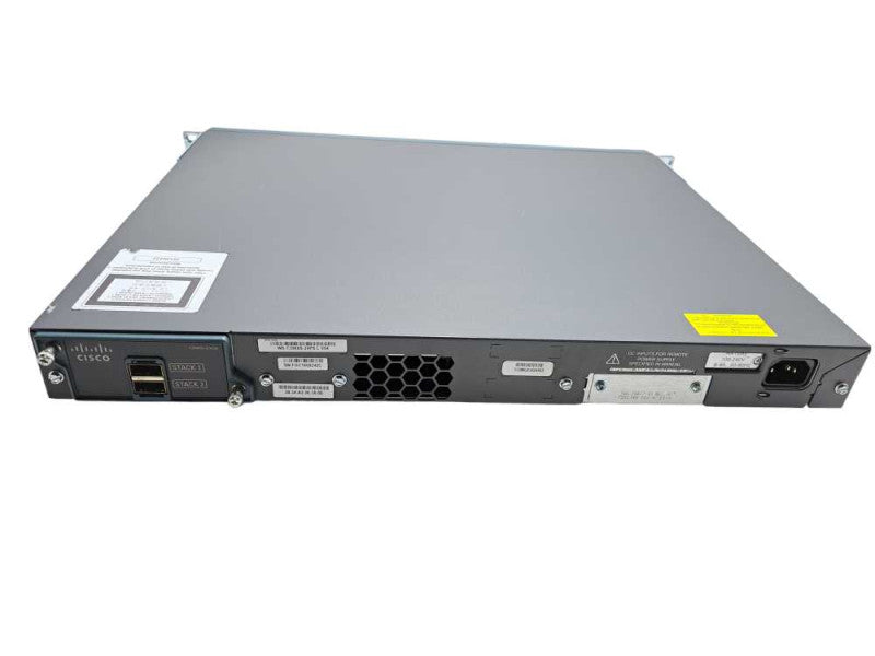 Cisco WS-C2960S-24PS-L 24 Port Gigabit 370W PoE+ Network Switch + Stack Q)