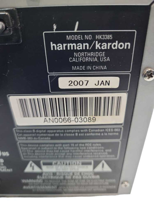 Haman Kardon HK 3385 Audio/ Video Receiver Tested Working &