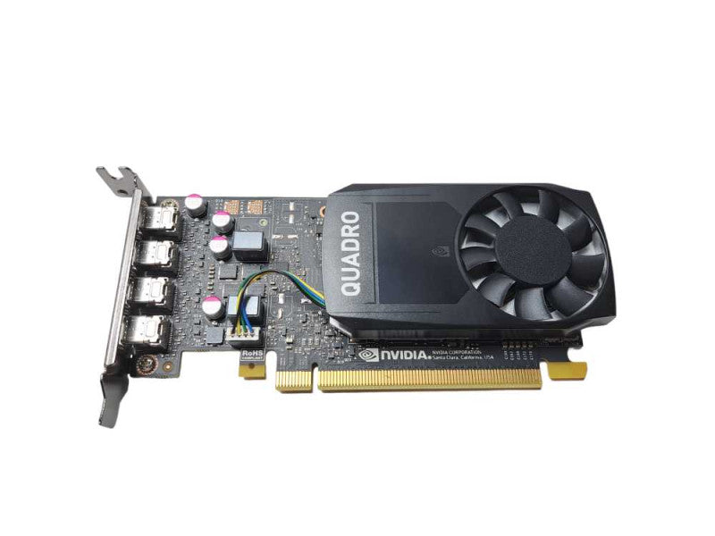 NVIDIA Quadro P1000 4GB GDDR5 PCI GPU 4x Mini DisplayPort  | Low Profile )