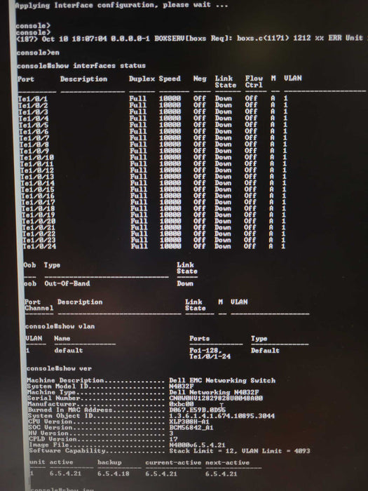 Dell PowerConnect 8132F 24-Port 10GbE SFP+ Managed Switch 2x PSU, READ Q_