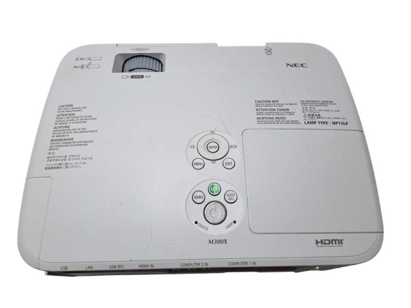 NEC NP-M300X 3000 Lumens Conference Room Projector | 759 Lamp Hours | )