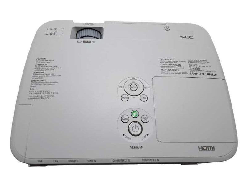 NEC NP-M300W 3000 Lumens Conference Room Projector |  2906 Lamp Hours | )