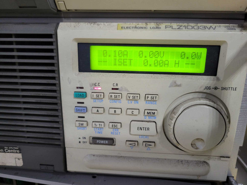 KIKUSUI PLZ1003W 1000W 1.5-120V, 0-200A DC Electronic Load, READ Q_
