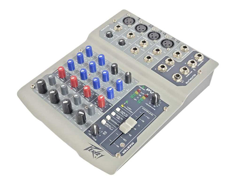 Peavey PV6 Mixing Console Compact Audio DJ Mixer, READ _