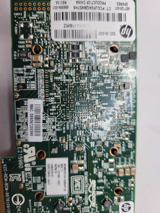 HP 530T 10Gb 2-Port Ethernet network adapter w/ LP and FH profile brackets _