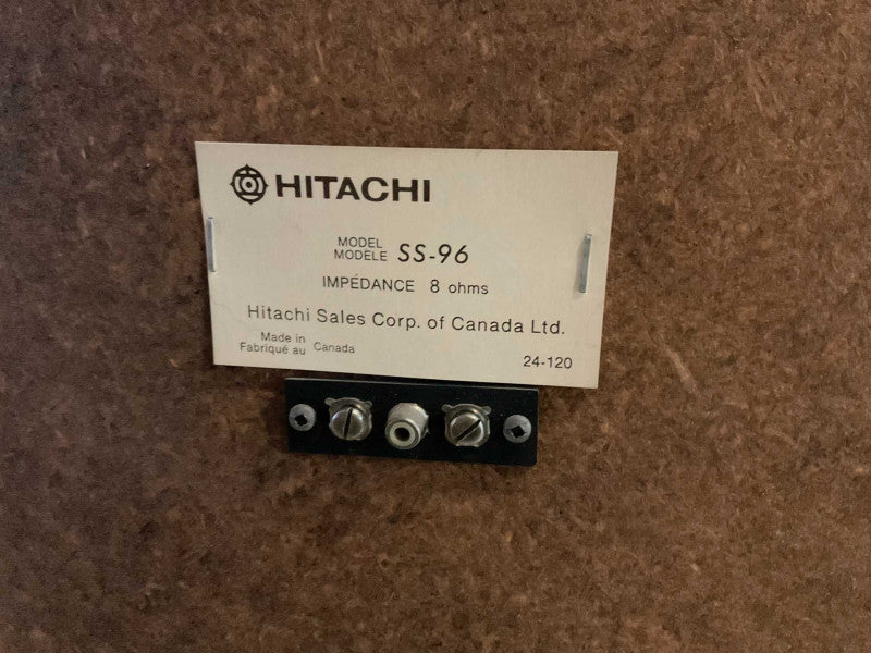Pair of HITACHI SS-96 8 ohm Vintage Good Sounding Speakers  -