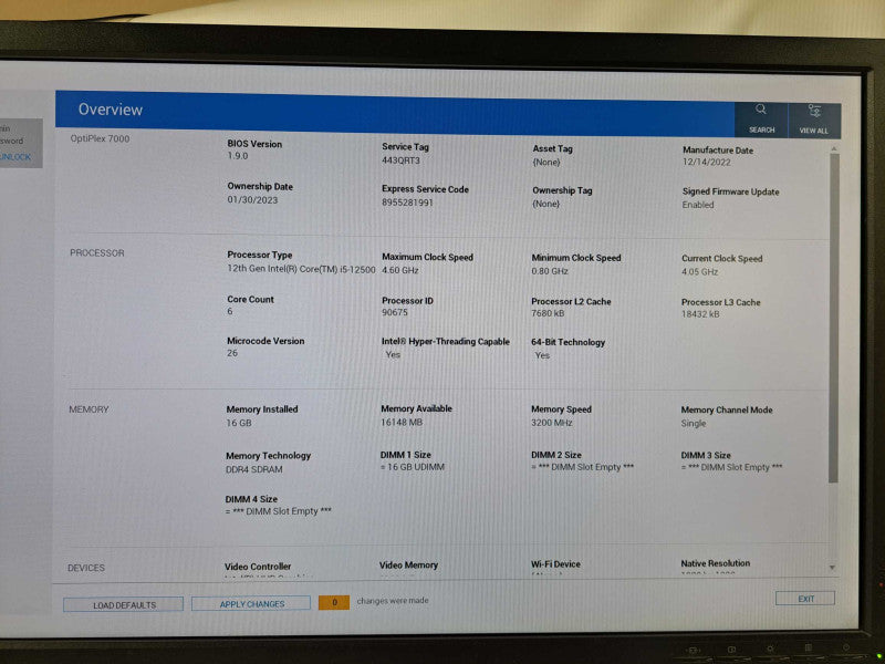 Dell OptiPlex 7000 SFF i5-12500 @ 3.00GHz 16GB DDR4 Ram No HDD/OS  )