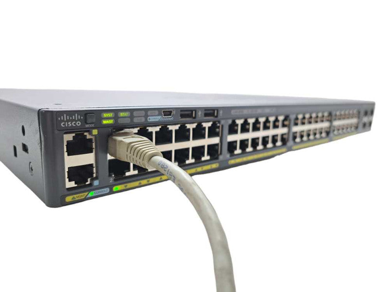 Cisco WS-C2960X-48FPS-L 48 Port Gigabit PoE+ 740W Switch +Stack \t )