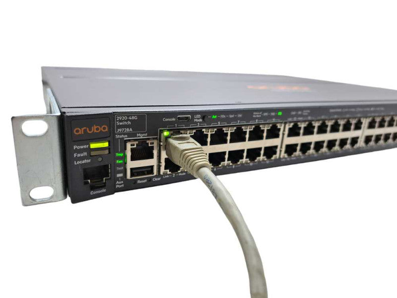 Aruba 2920-48G | 48 Port Gigabit Switch + Rack Mount Ears | J9728A )