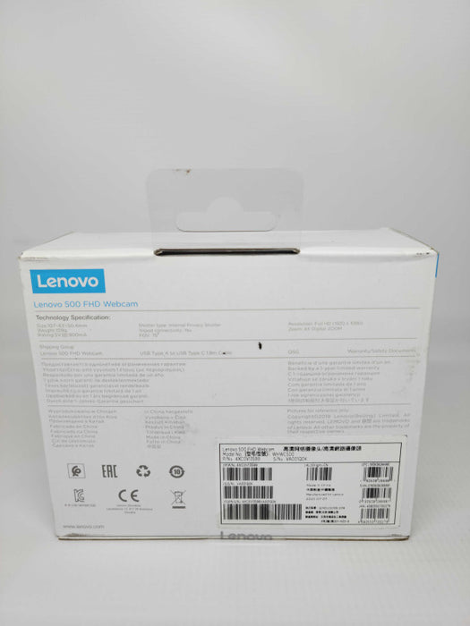 Lenovo 500 FHD (1920x1080) USB-C Webcam Q