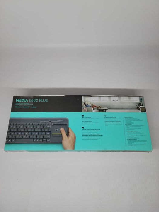 Logitec - K400PLUS Media Keyboard / Touch Pad Q