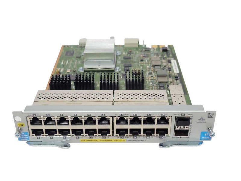 HP J9536A 20-Port GIG-T PoE+ 2-Port SFP+ V2 ZL Expansion Module _