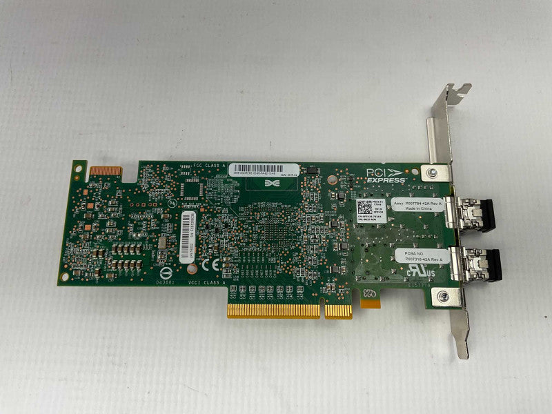 Emulex LPE16002 16GB 2-Port Fiber Channel HBA PN:0F3VJ6 + 2x AFBR-57F5MZ-ELX  Q-