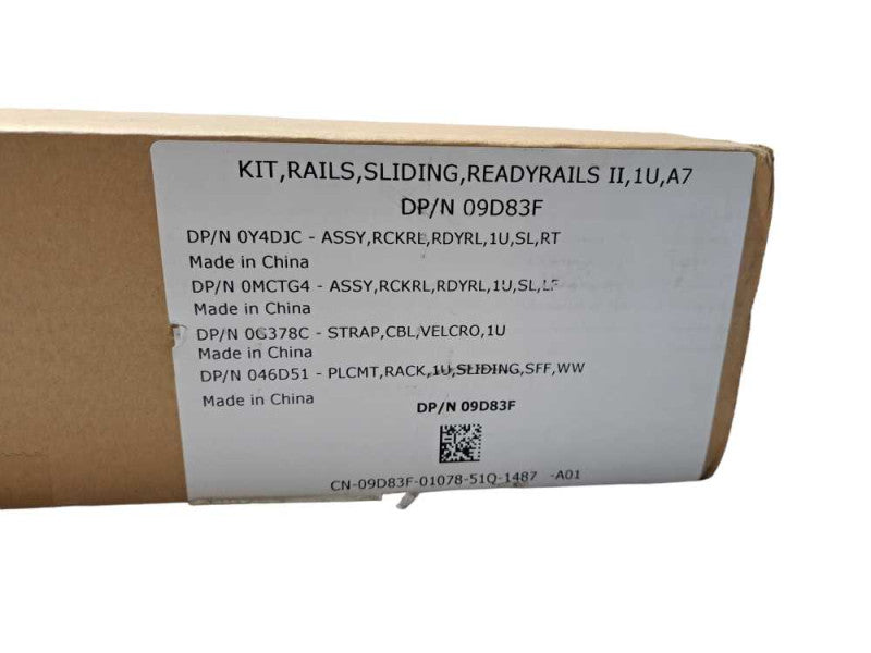 NEW Genuine Dell PowerEdge 1U A7 Server Ready Rail Kit 09D83F Q)