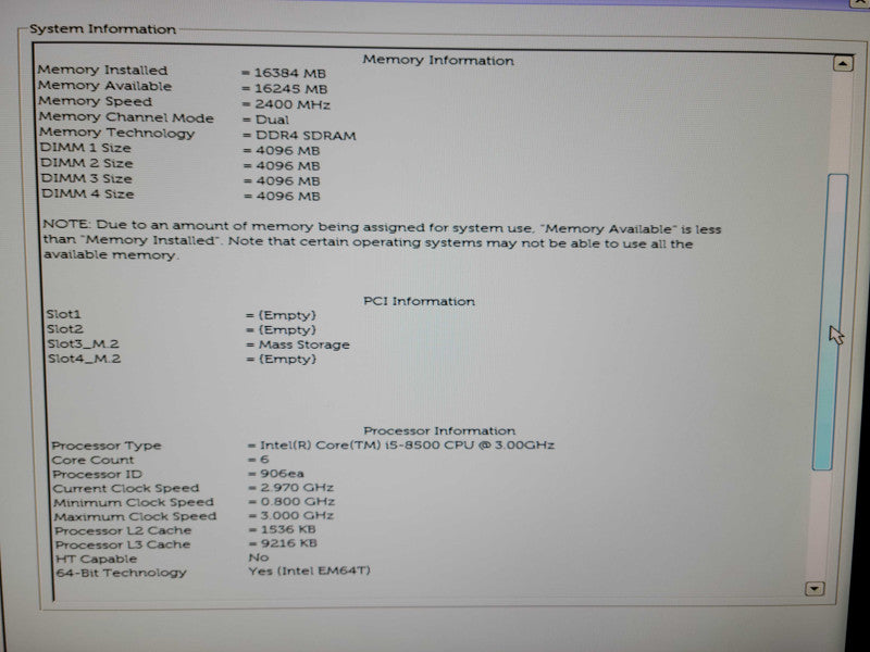 Dell Optiplex 5060 - Corei5-8500 | 16GB DDR4 RAM | 256GB NVMe