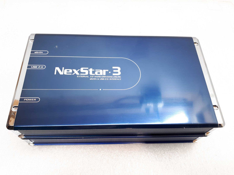 Vantec NexStar3 Blue 3.5\\" SATA to USB 2.0 & eSATA External HD Enclosure only Q