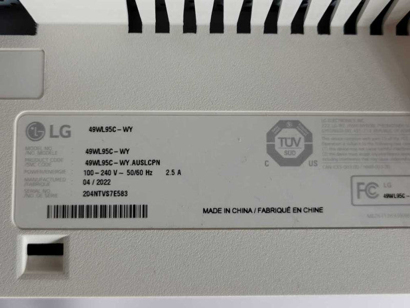 LG 49WL95C-WY 49\\" 32:9 UltraWide Dual QHD IPS Curved LED Monitor w/ HDR READ _