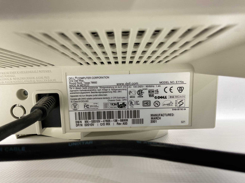 Dell E770S 17\\" Beige CRT Retro Gaming Monitor READ  -