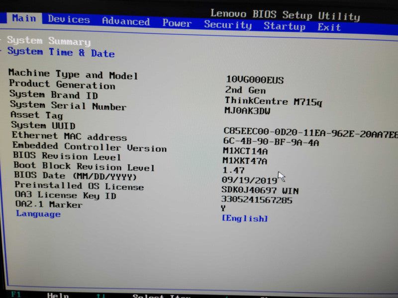 Lenovo ThinkCenter M715q - AMD Ryzen 3 Pro 2200GE | 8GB DDR4 + PWR ADPTR Q