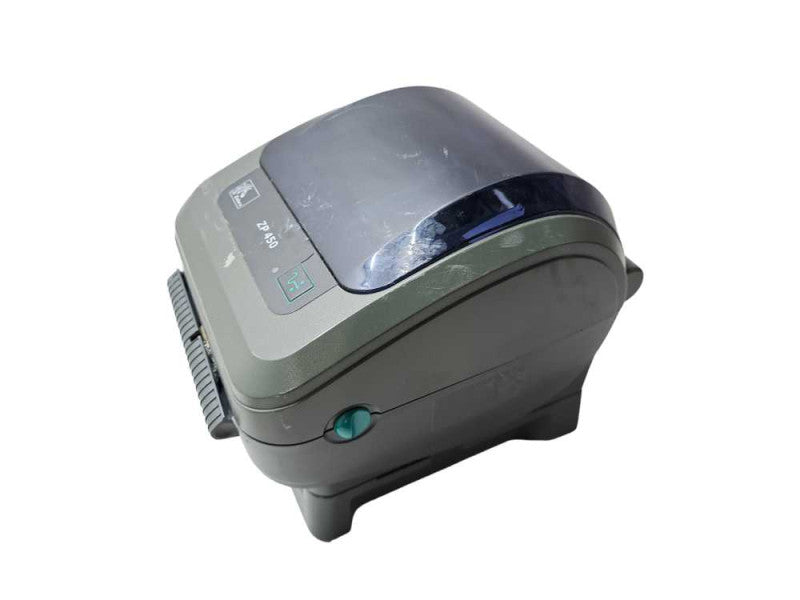 Zebra ZP450 Thermal Label Printer + Base Station & Power Cable )