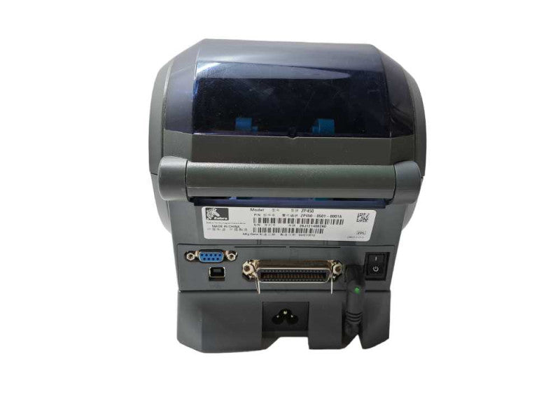 Zebra ZP450 Thermal Label Printer + Base Station & Power Cable )