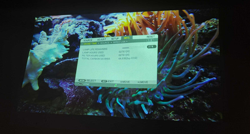 NEC NP-M311W WXGA 3LCD 3100 ANSI Lumens Projector | 2761 Lamp Hours | )