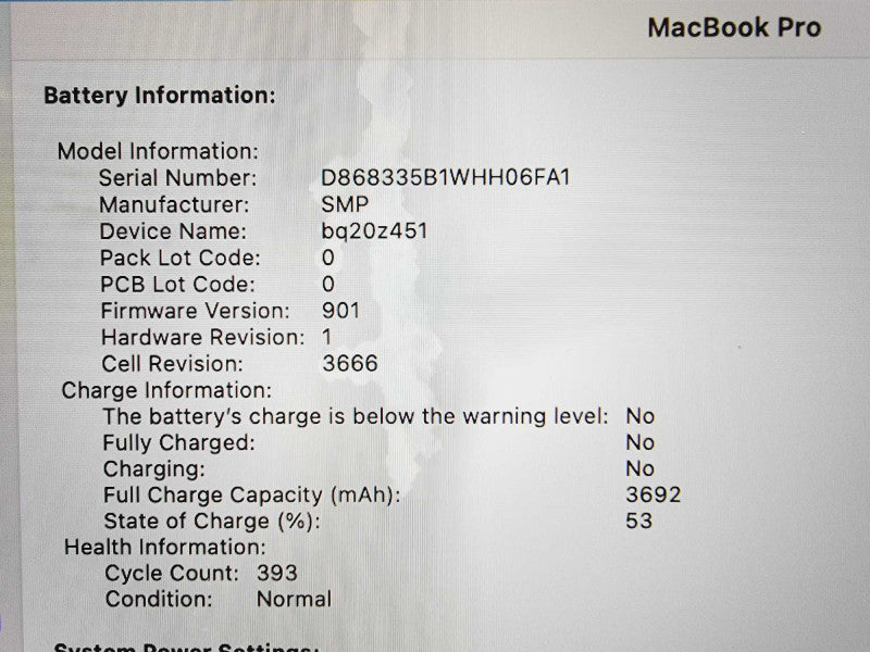 Apple Macbook Pro 2017 13\\" Core i7-7660U @ 2.5GHz 16GB DDR3 250GB SSD [Read] (