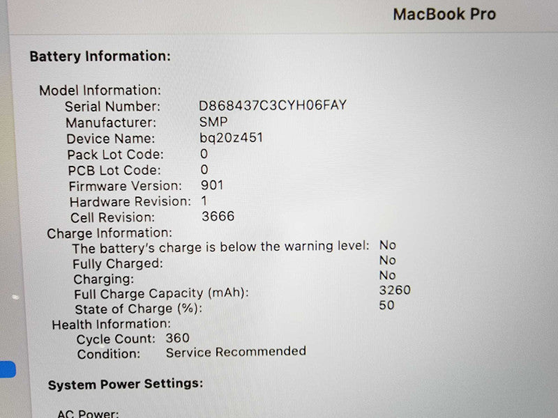 Apple Macbook Pro 2017 13\\" Core i7-7660U @ 2.5GHz 16GB DDR3 250GB SSD [Read] (