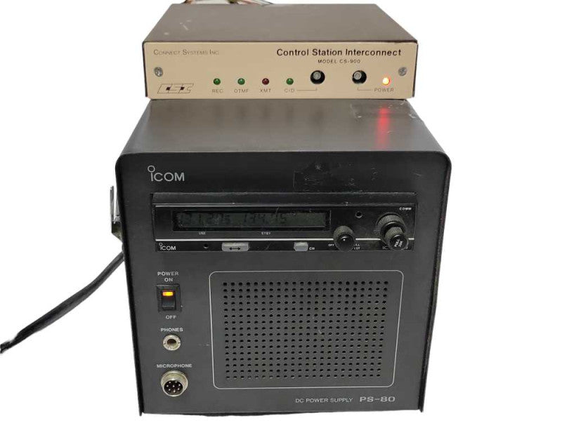 iCom IC-A200 DC Power Supply PS-80 with control station CS-900, READ _