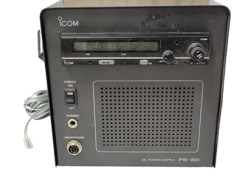 iCom IC-A200 DC Power Supply PS-80 with control station CS-900, READ _