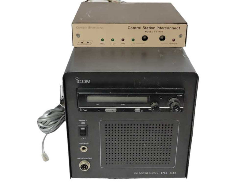 iCom IC-A200 DC Power Supply PS-80 with control station CS-900, READ _