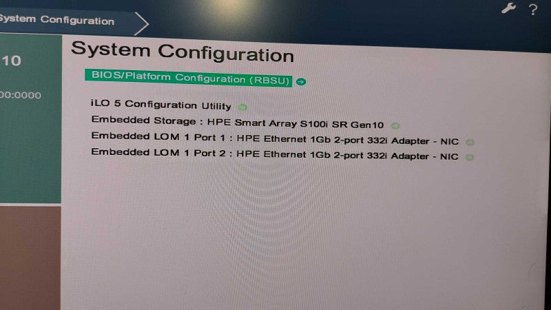 HPE proliant DL20 Gen10 Xeon E-2124 @ 3.30ghz / 16gb ram S100i SR Gen10 RaiD #