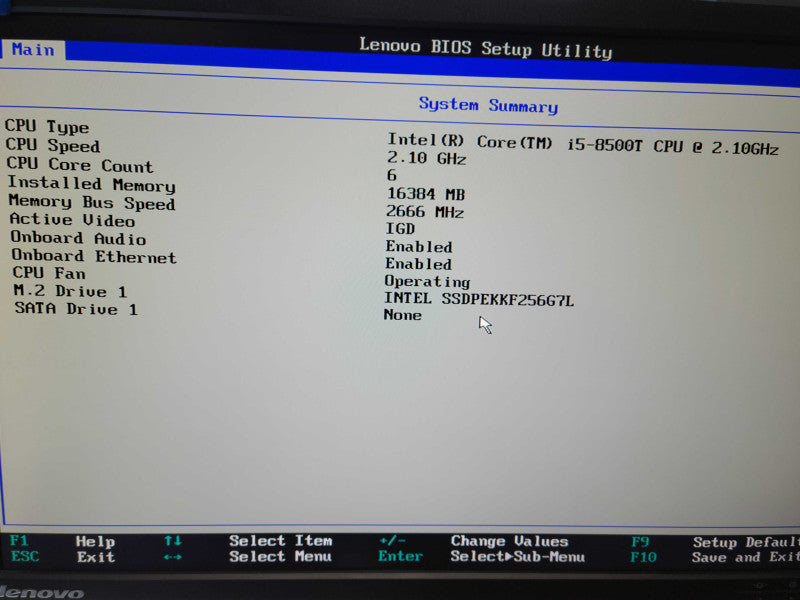Lenovo ThinkCentre M720q - Core i5-8500T | 16GB RAM | 256GB M.2 +PWR ADPTR