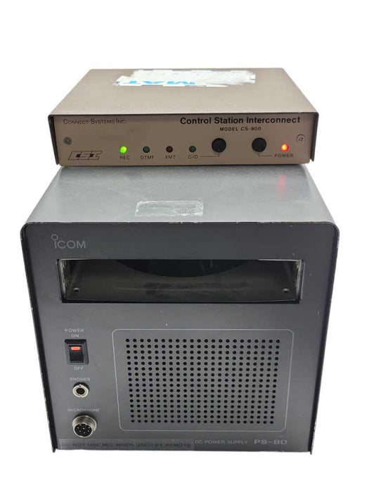 iCom DC Power Supply PS-80 with control station interconnect CS-900, READ Q_