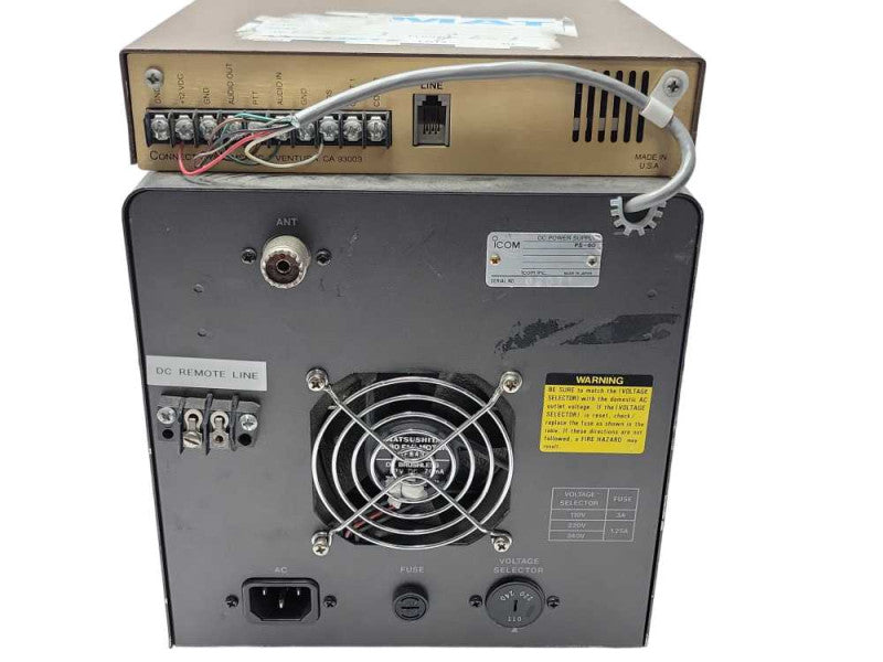 iCom DC Power Supply PS-80 with control station interconnect CS-900, READ Q_