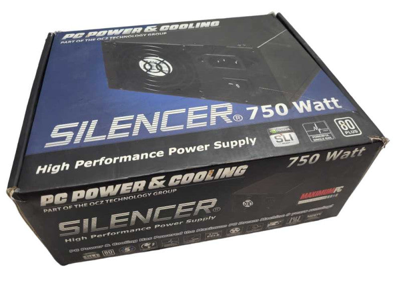 SILENCER 750W SUPPLY OCZ PC POWER & COOLING 750 WATT PC &