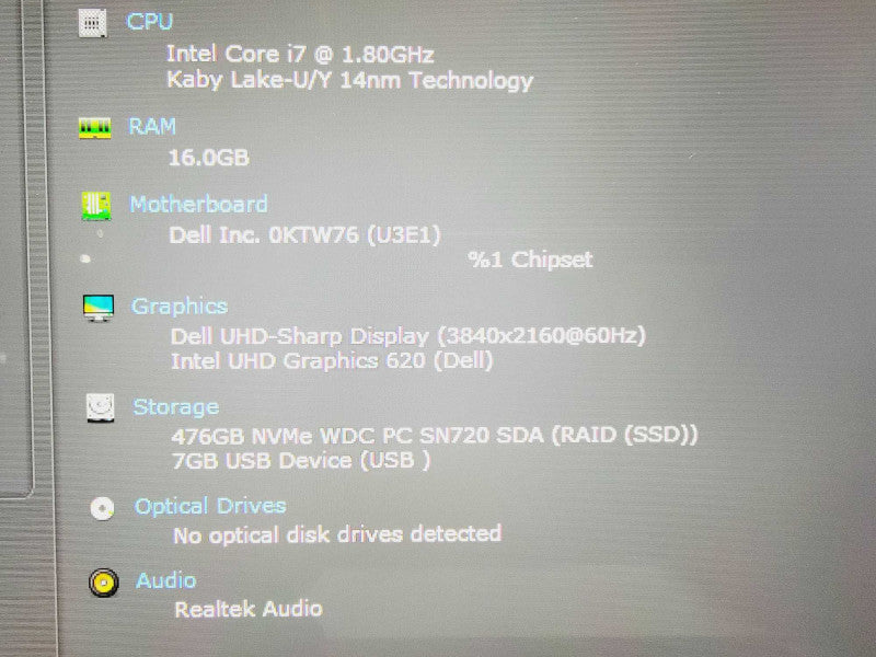 Dell XPS 9380 13\\" Core i7-8565U @ 1.8GHz 16GB DDR4 500GB SSD [Touchscreen] (