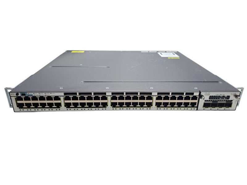 Cisco WS-C3750X-48T-E | 48-Port Gigabit Switch + 10G Module | 2x 350W PSU )