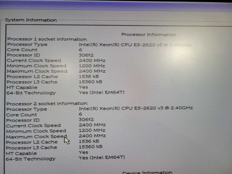 Dell Precision T7810 2x Xeon E5-2620 v3 @ 2.40GHz 32GB DDR4 Quadro K2200 GPU !