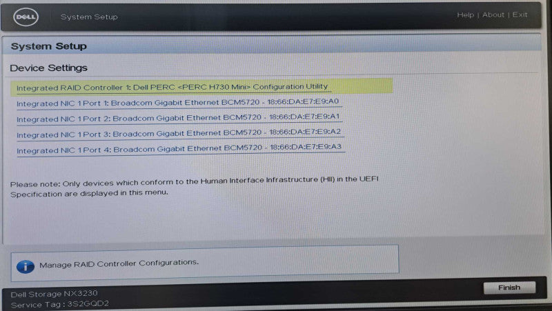 Dell Storage NX3230 Xeon E5-2630 v3 @ 2.40GHz 16GB DDR4 H730 Mini 2x 750W PSU )