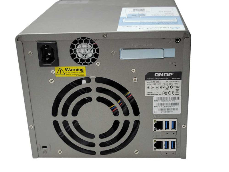 QNAP TS-563 5-Bay NAS Network Storage - 2x 4TB Hard drives  _