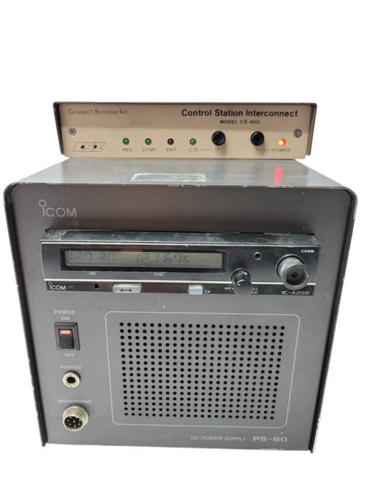 ICom IC-A200 Radio Transceiver with DC PSU PS-80 & control station CS-900 SEE _