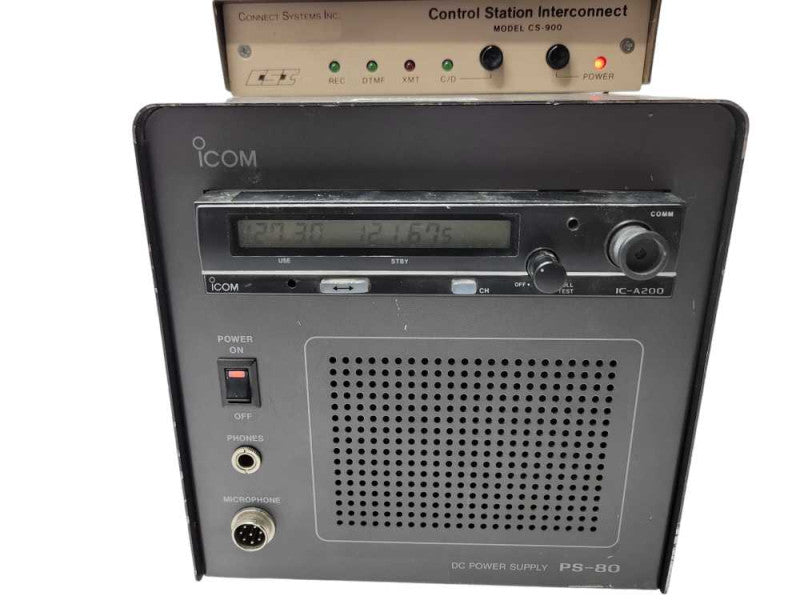 ICom IC-A200 Radio Transceiver with DC PSU PS-80 & control station CS-900 SEE _