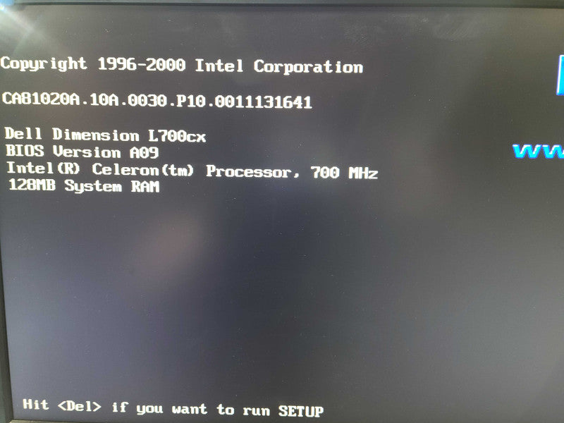 Dell Dimension L700cx - Celeron 700MHz | 128 MB | NO HDD