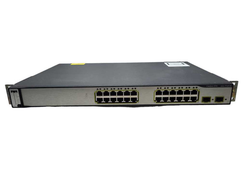 Cisco WS-C3750-24PS-E Catalyst 3750 Series 24 PoE Port Stackable Switch  $