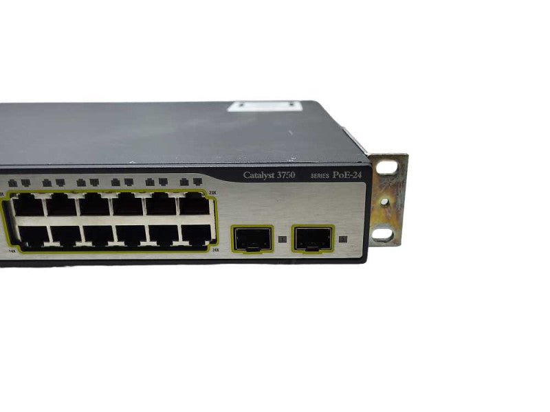 Cisco WS-C3750-24PS-E Catalyst 3750 Series 24 PoE Port Stackable Switch  $