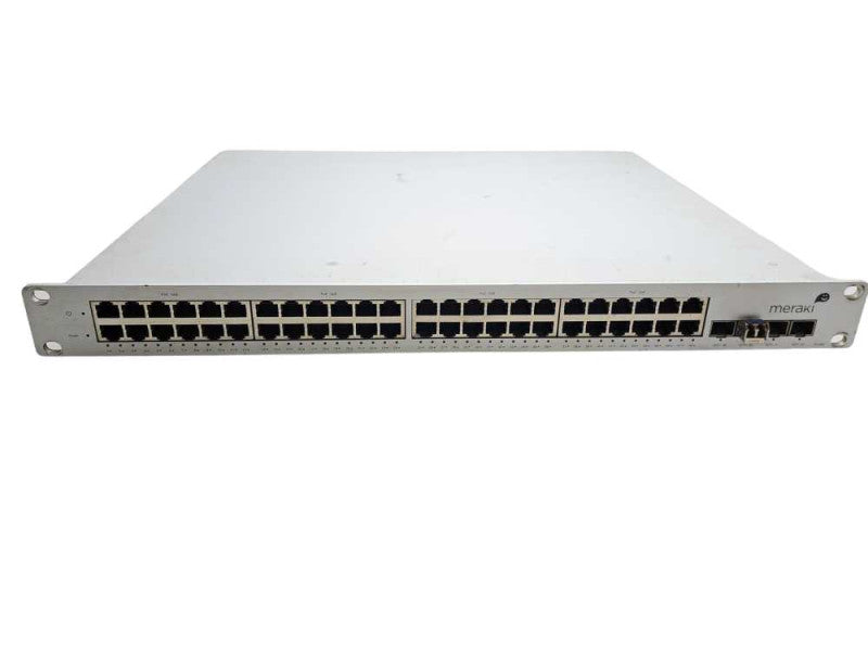 Meraki MS42P-HW 48-Port Gigabit PoE Cloud Managed Switch SFP+ UNCLAIMED )