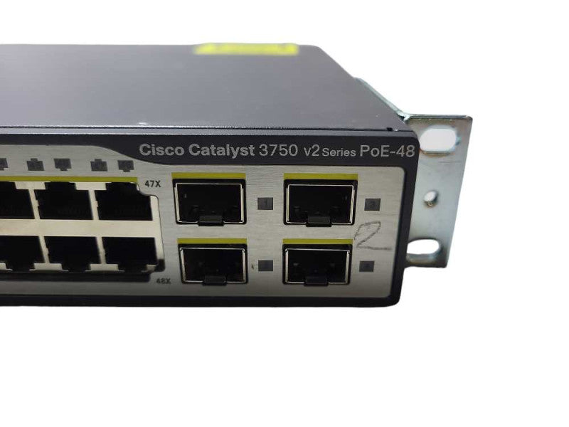 Cisco Catalyst WS-C3750V2-48PS-S 48-Port PoE Switch WS-C3750-48PS-S $