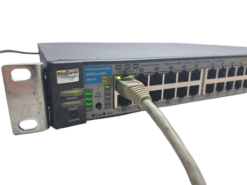 HP ProCurve 3500yl-48G Gigabit PoE Network Switch J8693A )